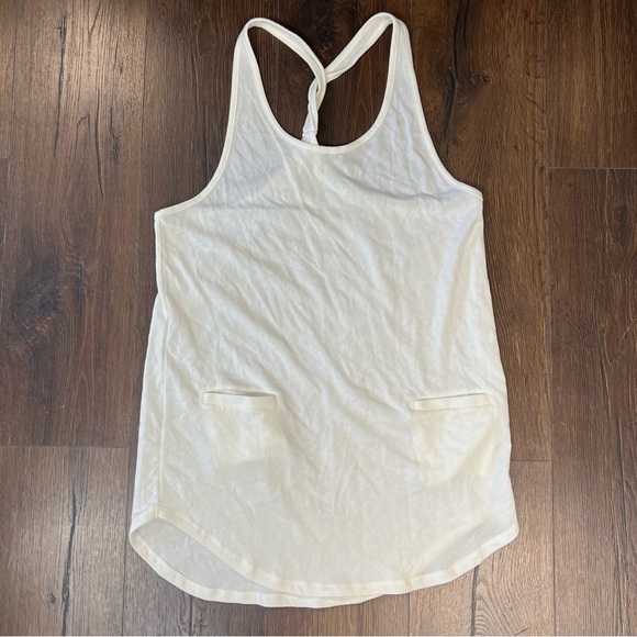 Victoria Secret Ivory Back Twist Tank SZ SM - Picture 1 of 4